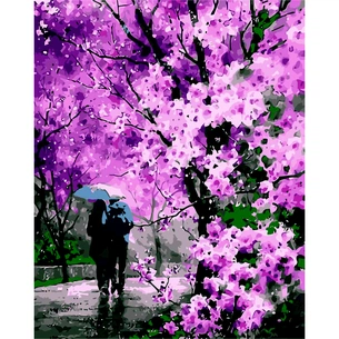 Картина по номерам ZiBi Квітучий парк 40*50 см ART Line (ZB.64205) зображення 1