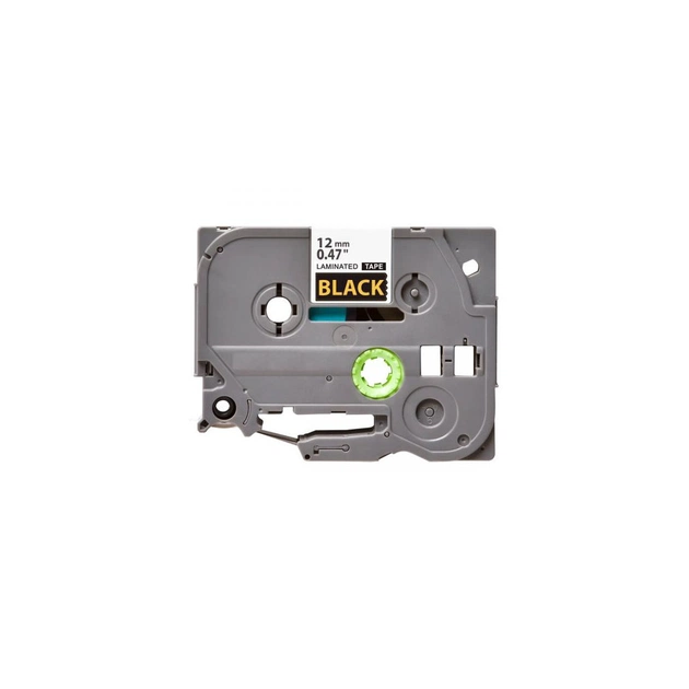 Стрічка для принтера етикеток UKRMARK B-T334P, ламінована, 12мм х 8м, gold on black, аналог TZe334 (900556) - picture 2