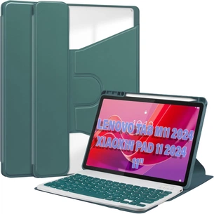 Чохол до планшета BeCover Keyboard 360° Rotatable Lenovo Tab M11 (2024) TB-TB330FU/Xiaoxin Pad 11 (2024) 11" Dark Green (711076) зображення 1