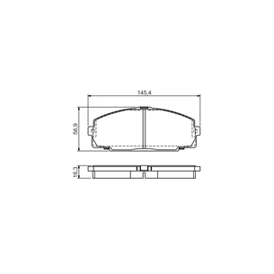 Гальмівні колодки Bosch 0 986 495 058 зображення 1