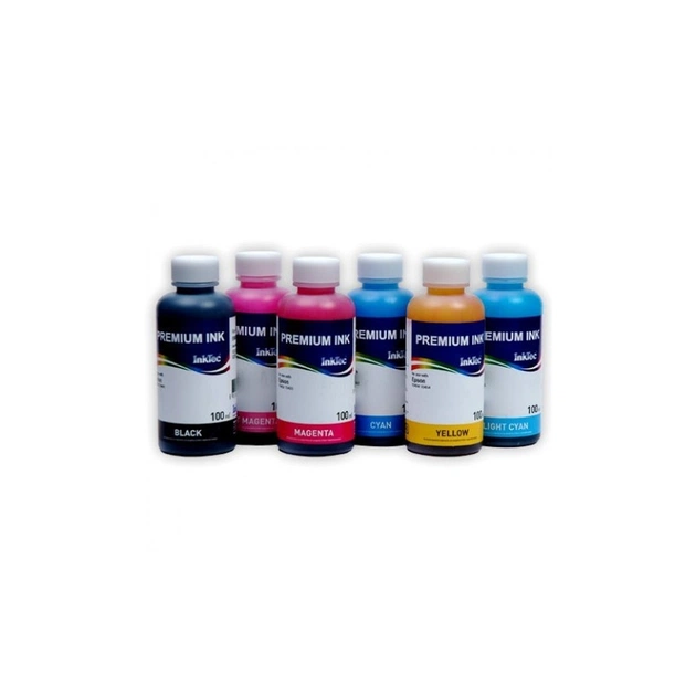 Чорнило InkTec Epson L800, 6*100 мл, B/C/LC/M/LM/Y (E0017-6SET100) - зображення 1