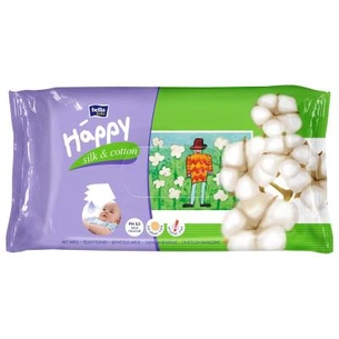 Дитячі вологі серветки Bella Baby Happy Silk & Cotton 64 шт (5900516421144) зображення 1