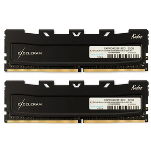 Модуль пам'яті для комп'ютера DDR4 32GB (2x16GB) 3866 MHz Black Kudos PRO eXceleram (EKPRO4323818CD) зображення 1