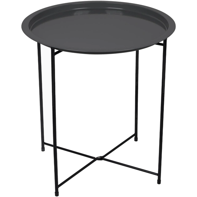 Туристический стол Bo-Camp Harlem 40 x 40 cm Чорний (1404325) - изображение 1