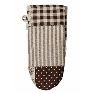 Кухонна прихватка Прованс Рукавичка Печворк коричневий Господиня (031510) изображение 1