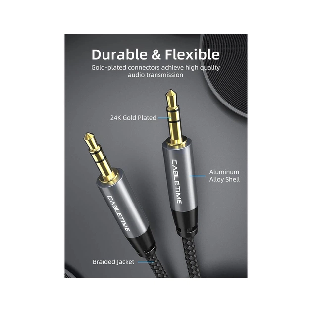 Кабель мультимедійний 3.5mm M to 3.5mm M 1.8m Cabletime (CA915262) - picture 4