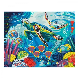 Картина по номерам Strateg Різнобарвний підводний світ 30х40 см (SV-0065) зображення 1