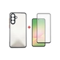 Чохол до мобільного телефона Dengos Kit Samsung Galaxy A56 Matte + glass (Black) (DG-KM-141) - зменшене зображення 1