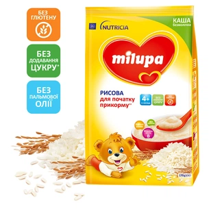 Дитяча каша Milupa Рисова молочна 170 г (5900852930058) изображение 1