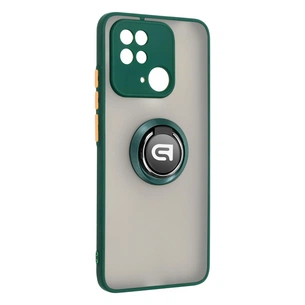 Чохол до мобільного телефона Armorstandart Frosted Matte Ring Xiaomi Redmi 10C Dark Green (ARM68367) зображення 1