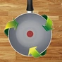 Сковорода Tefal ВОК Halo 28 см, алюміній, бакеліт, сірий (C3121953) - зменшене зображення 4