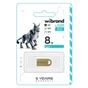 USB флеш накопичувач Wibrand 8GB lynx Gold USB 2.0 (WI2.0/LY8M2G) - зменшене зображення 2