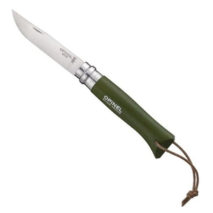 Ніж Opinel №8 Inox VRI Trekking зеленый, без упаковки (001703) зображення 1