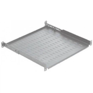 Полка 19" 1U глиб. 450-540мм, регульована RAL 7035 Mirsan (MR.HRM1U45.02) зображення 1