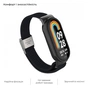 Ремінець до фітнес браслета Armorstandart Braided Solo Loop для Xiaomi Mi Band 8 Black (ARM69925) - зменшене зображення 4