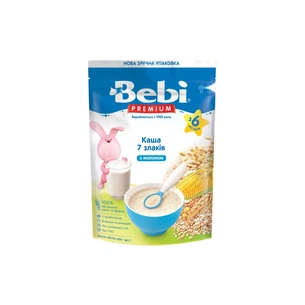 Дитяча каша Bebi Premium молочна 7 злаків +6 міс. 200 г (3838471020961) зображення 1