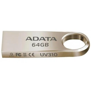 USB флеш накопичувач ADATA 64GB UV310 Golden USB 3.1 (AUV310-64G-RGD) зображення 1