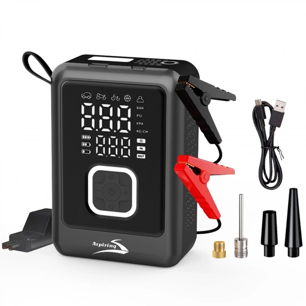 Пуско зарядний пристрій Aspiring 8000mAh 800A Jump 4 Power bank 3-in-1 with inflator (VTR-P4) - зображення 1
