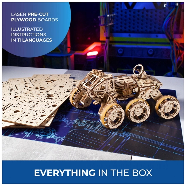 Конструктор Ugears Пілотований марсохід (6337514) - зображення 11