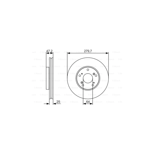 Гальмівний диск Bosch 0 986 479 S82 - изображение 1