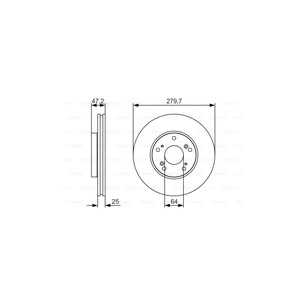 Гальмівний диск Bosch 0 986 479 S82 зображення 1