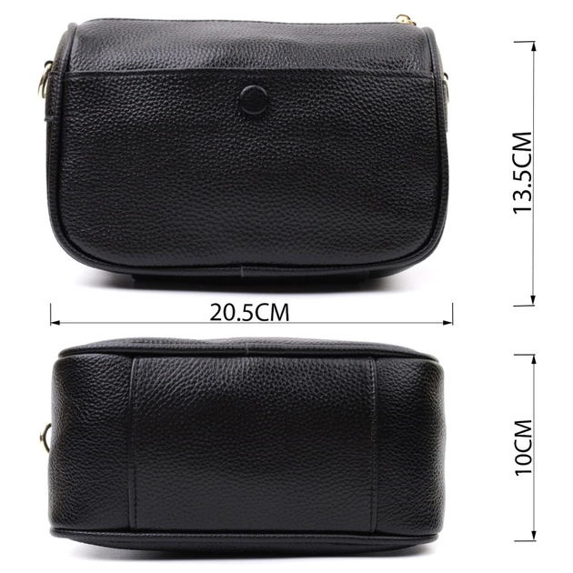 Сумка Vintage З натуральної шкіри Чорна (22590) - зображення 3