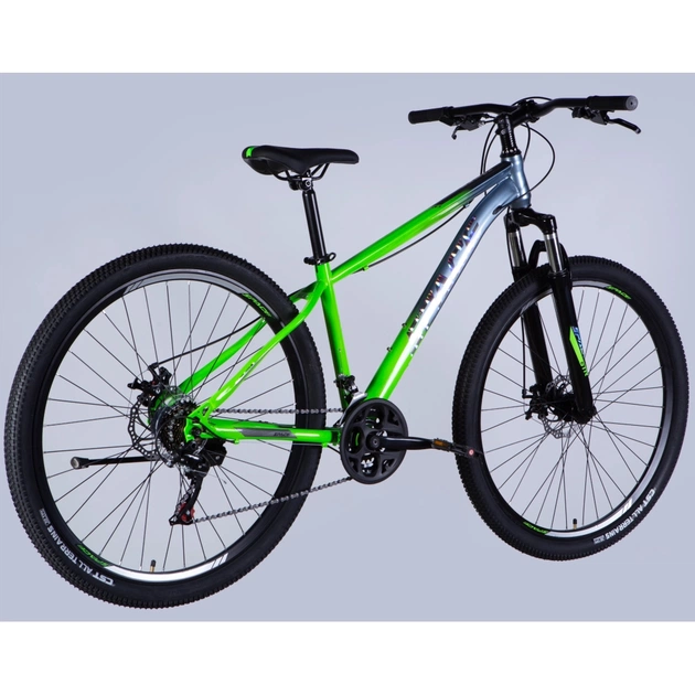 Велосипед Space 29" MARS DD FR рама-16" ST 2026 зелено-сріблястий (OPS-SP-29-152) - picture 3