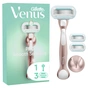 Бритва Gillette Venus Extra Smooth Sensitive RoseGold з 3 змінними картриджами (7702018609994) - preview 1