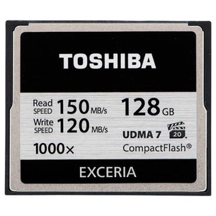 Карта пам'яті Toshiba 128GB Compact Flash 1000X (CF-128GTGI(8) зображення 1