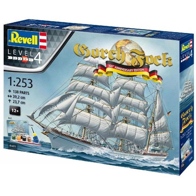 Збірна модель Revell Барк Горх Фок. До 60-річчя побудови 1:253 (4009803056951) - зображення 1