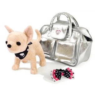 М'яка іграшка Chi Chi Love Чихуахуа Сріблястий гламур із сумочкою та шпилькою 20 см (589 5104) зображення 1