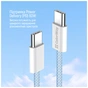 Дата кабель USB-C to USB-C 1.0m 60W 3.0А blue ColorWay (CW-CBPDCC061-BL) - уменьшенное изображение 7