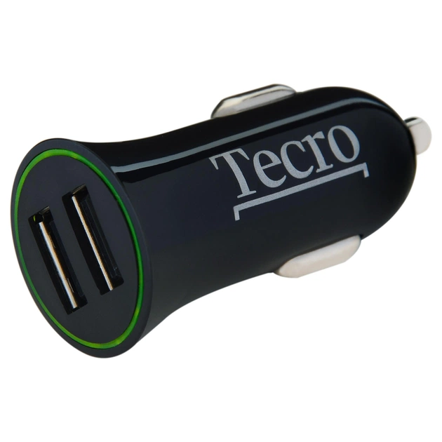 Автомобильное зарядное устройство Tecro (2USBх2.1A) Black (TCR-0221AB) - изображение 1