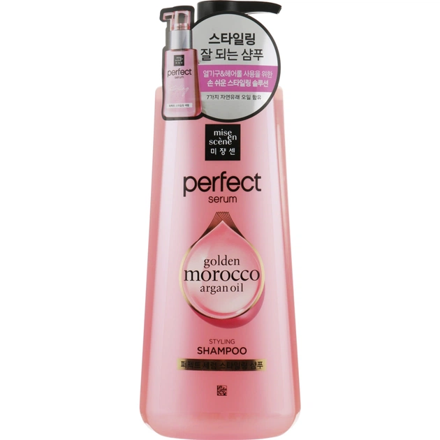 Шампунь Mise En Scene Perfect Serum Styling Shampoo 680 мл (8809803556101) - изображение 1