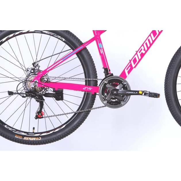 Велосипед Formula 27.5" MOTION DD FR рама-16" AL 2026 рожевий з білим (OPS-FR-27.5-299) - изображение 5