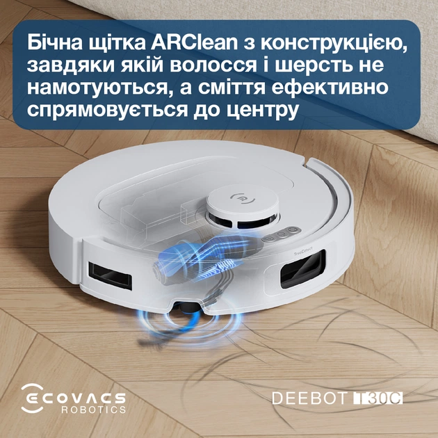 Робот-пилосос Ecovacs Deebot T30C White (DLX71) - зображення 9
