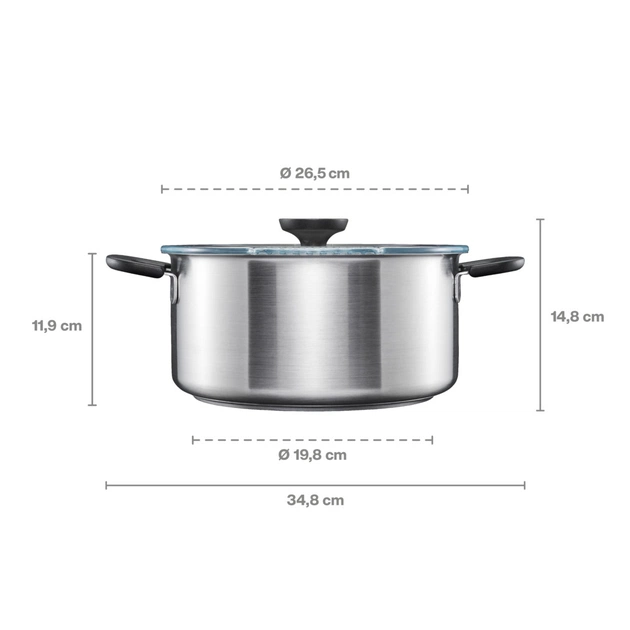 Каструля Fiskars Functional Form з кришкою 5 л (1072317) - picture 5