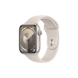 Смарт-годинник Apple Watch Series 9 GPS 45mm Starlight Aluminium Case with Starlight Sport Band - S/M (MR963QP/A) зображення 1