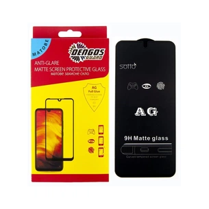 Скло захисне Dengos Full Glue Matte Infinix Hot 12 Play black frame (TGFG-MATT-41) зображення 1