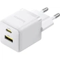 Зарядний пристрій Baseus 1xUSB-C 30W + 1xUSB white (P1011160A213-00) - зменшене зображення 5