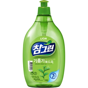 Засіб для ручного миття посуду Lion Chamgreen Зелений чай 480 мл (8806325604969) зображення 1