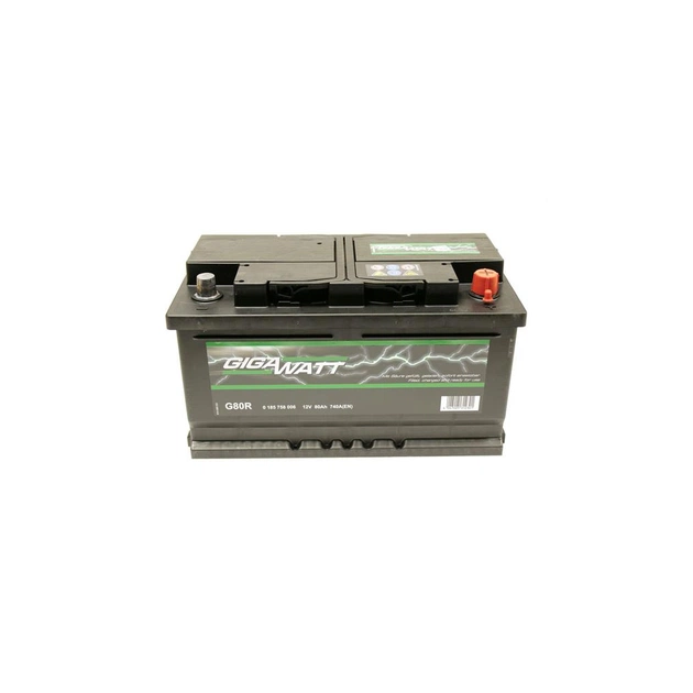 Аккумулятор автомобильный GigaWatt 80А (0185758006) - изображение 1