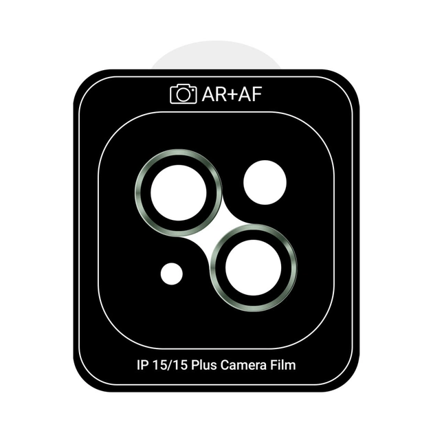 Стекло защитное Armorstandart Camera Pro Apple iPhone 15 / 15 Plus Green (ARM73315) - изображение 1