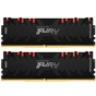 Модуль пам'яті для комп'ютера DDR4 16GB (2x8GB) 4266 MHz Renegade RGB Black Kingston Fury (ex.HyperX) (KF442C19RBAK2/16) - зменшене зображення 1
