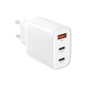 Зарядний пристрій XO L117 2xUSB-C PD45W + 1xUSB-A QC3.0 White (L117.white) зображення 1