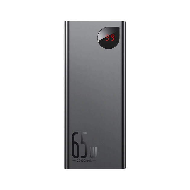 Батарея універсальна Baseus Adaman Metal 20000mAh, PD/65W, QC/3.0, +cable USB to Type-C (PPIMDA-D01 / P10021506112-01) - зображення 1
