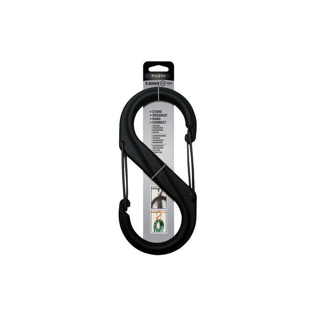 Карабін туристичний Nite ize Plastic Carb S Biner Size 10 NI796 Black (4823082709403) - picture 2