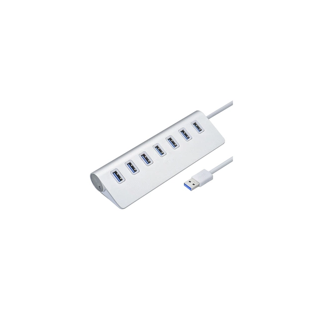 Концентратор Voltronic USB 3.0 to 7xUSB 0.2m aluminum (YT-3HA7/2TB) - зображення 1