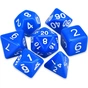 Набір кубиків для настільних ігор Games 7 Days Opaque 7 Dice Set - Blue (g7dopaq05) - зменшене зображення 1