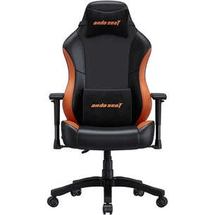 Крісло ігрове Anda Seat Luna Color PVC Size L Black/Orange (AD18-48-BO-PV) зображення 1